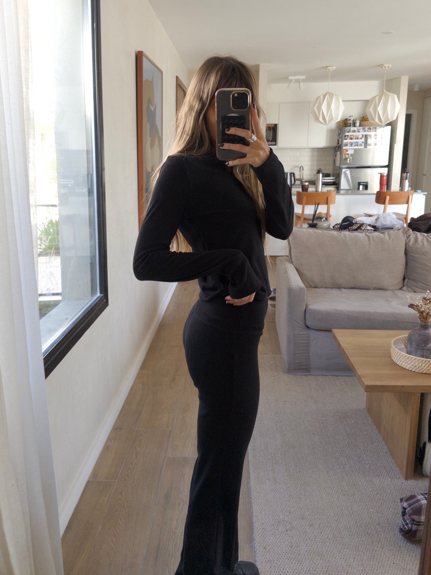 CALZA RIB NEGRO