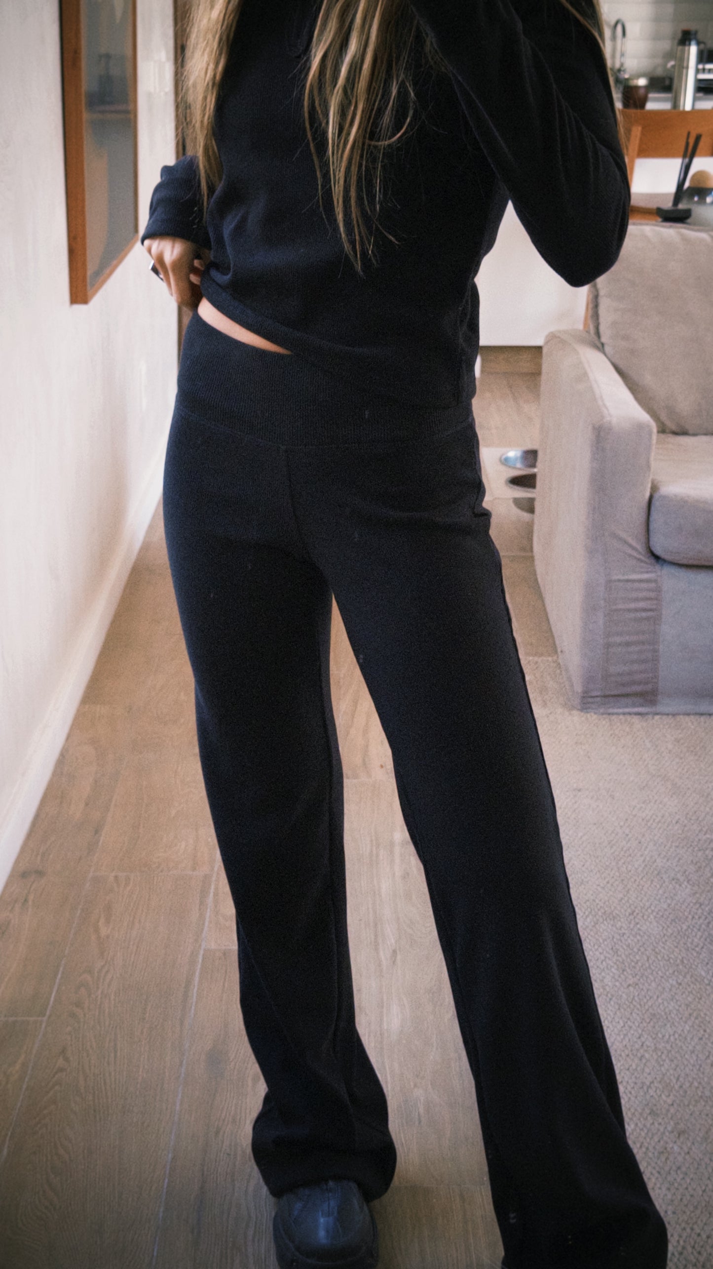 CALZA RIB NEGRO